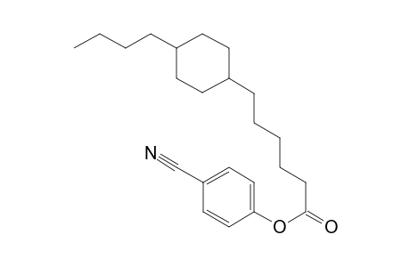 6-(4-butylcyclohexyl)hexanoic acid (4-cyanophenyl) ester