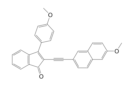 2-[(6-Methoxynaphthalen-2-yl)ethynyl]-3-(4-methoxyphenyl)-1H-inden-1-one
