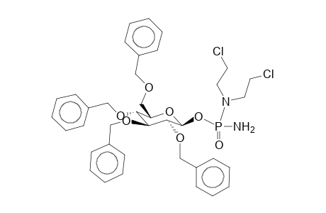 O-(2,3,4,6-Tetra-O-benzyl-d-glucopyranosyl)-N,N-bis-(2-chloroethyl)-phosphordiamidate