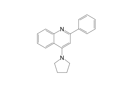 2-Phenyl-4-(1-pyrrolidinyl)quinoline