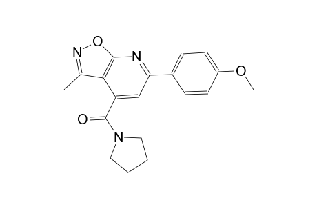 isoxazolo[5,4-b]pyridine, 6-(4-methoxyphenyl)-3-methyl-4-(1-pyrrolidinylcarbonyl)-