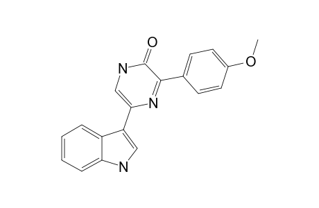 3-(4-METHOXYPHENYL)-5-(1H-INDOL-3-YL)-1H-PYRAZIN-2-ONE