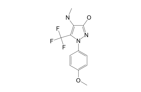 5-TRIFLUOROMETHYL-1,2-DIHYDRO-1-(4-METHOXYPHENYL)-4-(METHYLAMINO)-3H-PYRAZOL-3-ONE