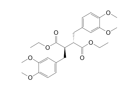 (2S,3R)-2,3-bis[(3,4-dimethoxyphenyl)methyl]butanedioic acid diethyl ester