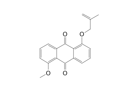5-METHOXY-1-(2'-METHYLPROP-2'-ENYLOXY)-ANTHRAQUINONE