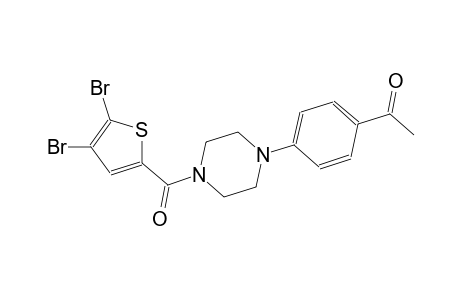 1-(4-{4-[(4,5-dibromo-2-thienyl)carbonyl]-1-piperazinyl}phenyl)ethanone