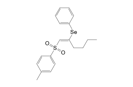 Benzene, 1-methyl-4-[[2-(phenylseleno)-1-hexenyl]sulfonyl]-, (E)-