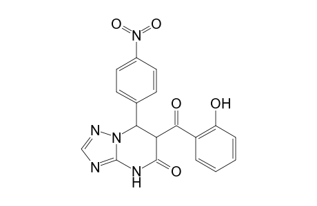 6-[(2-Hydroxyphenyl)carbonyl]-7-(4-nitrophenyl)-6,7-dihydro[1,2,4]triazolo[1,5-a]pyrimidin-5(4H)-one