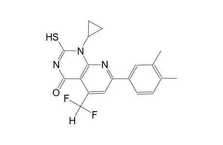 pyrido[2,3-d]pyrimidin-4(1H)-one, 1-cyclopropyl-5-(difluoromethyl)-7-(3,4-dimethylphenyl)-2-mercapto-