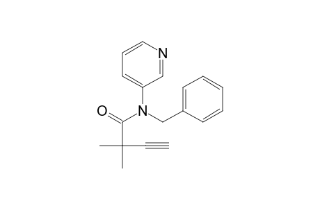 3-Butynamide, 2,2-dimethyl-N-(phenylmethyl)-N-3-pyridinyl-