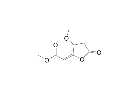 Acetic acid, (dihydro-3-methoxy-5-oxo-2(3H)-furanylidene)-, methyl ester, (E)-