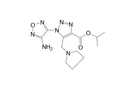 isopropyl 1-(4-amino-1,2,5-oxadiazol-3-yl)-5-(1-pyrrolidinylmethyl)-1H-1,2,3-triazole-4-carboxylate