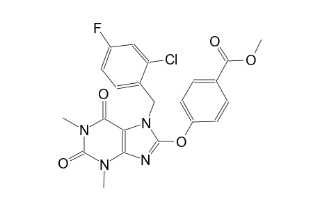 benzoic acid, 4-[[7-[(2-chloro-4-fluorophenyl)methyl]-2,3,6,7-tetrahydro-1,3-dimethyl-2,6-dioxo-1H-purin-8-yl]oxy]-, methyl ester