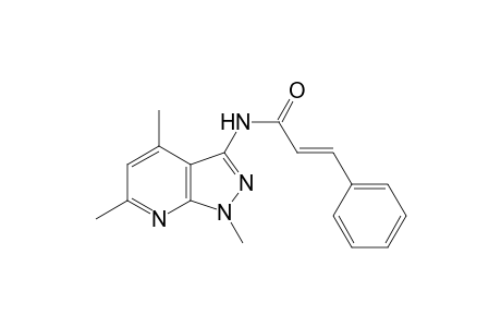 2-Propenamide, 3-phenyl-N-(1,4,6-trimethyl-1H-pyrazolo[3,4-b]pyridin-3-yl)-