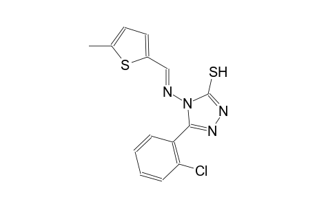 5-(2-chlorophenyl)-4-{[(E)-(5-methyl-2-thienyl)methylidene]amino}-4H-1,2,4-triazol-3-yl hydrosulfide