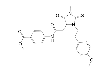 methyl 4-[({3-[2-(4-methoxyphenyl)ethyl]-1-methyl-5-oxo-2-thioxo-4-imidazolidinyl}acetyl)amino]benzoate