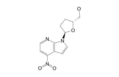 1-(2,3-DIDEOXY-ALPHA-D-GLYCERO-PENTOFURANOSYL)-4-NITRO-1H-PYRROLO-[2,3-B]-PYRIDINE