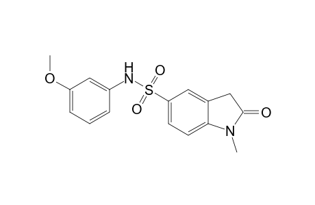 1H-Indole-5-sulfonamide, 2,3-dihydro-N-(3-methoxyphenyl)-1-methyl-2-oxo-