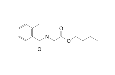 Sarcosine, N-(2-methylbenzoyl)-, butyl ester