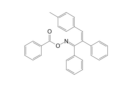 2-Propen-1-one, 3-(4-methylphenyl)-1,2-diphenyl-, O-benzoyloxime