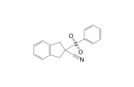 2-(benzenesulfonyl)-1,3-dihydroindene-2-carbonitrile