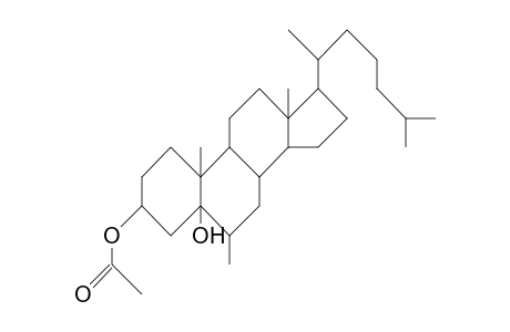 6b-Methyl-5a-cholestane-3b,5-diol 3-acetate