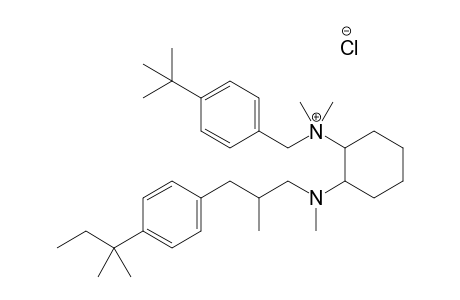 Benzenemethanaminium, 4-(1,1-dimethylethyl)-N-[2-[[3-[4-(1,1-dimethylpropyl)phenyl]-2-methylpropyl]methylamino]cyclohexyl]-N,N-dimethyl-, chloride, salt