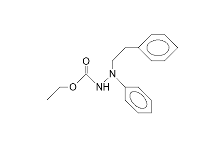 1-Ethoxycarbonyl-2-(2-phenethyl)-2-phenyl-hydrazine