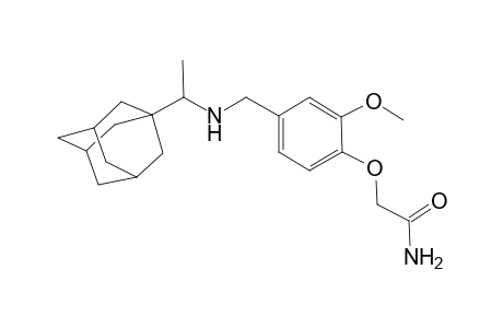 2-[4-[[1-(1-adamantyl)ethylamino]methyl]-2-methoxy-phenoxy]ethanamide