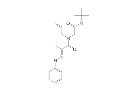 (E)-N-ALLYL-N-[2-(TERT.-BUTYLAMINO)-2-OXOETHYL]-2-(2-PHENYLHYDRAZONO)-PROPANAMIDE