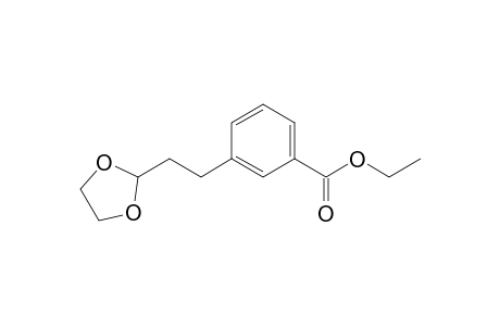 Benzoic acid, 3-[2-(1,3-dioxolan-2-yl)ethyl]-, ethyl ester