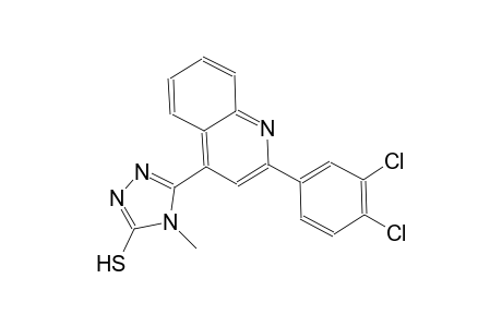 5-[2-(3,4-dichlorophenyl)-4-quinolinyl]-4-methyl-4H-1,2,4-triazole-3-thiol