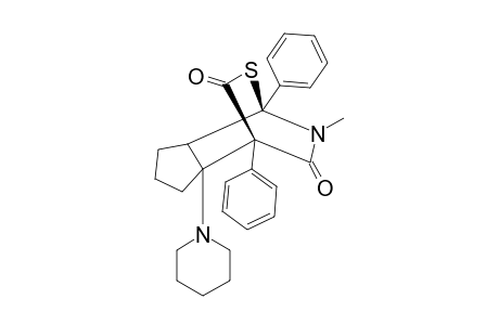 10-Methyl-1,7-diphenyl-6-piperidino-9-thia-10-azatricyclo[5.2.2.0(2,6)]undecane-8,11-dione