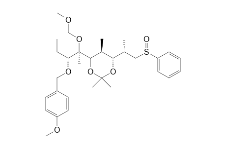 (2S,3S,4S,5R,6R,7R)-3,5-Isopropylidenedioxy-7-(4-methoxybenzyloxy)-6-methoxymetoxy-1-(phenylsulfinyl)-2,4,6-trimethylnonane