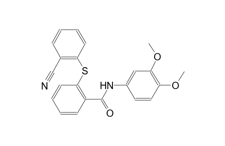 benzamide, 2-[(2-cyanophenyl)thio]-N-(3,4-dimethoxyphenyl)-