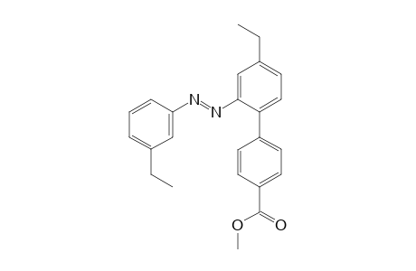 Methyl 4'-ethyl-2'-[(E)-(3-ethylphenyl)diazenyl]biphenyl-4-carboxylate