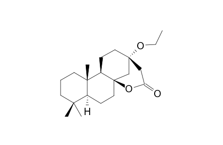 17-NORPIMARAN-13-ALPHA-ETHOXY-8,16-OLACTONE