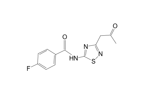 4-Fluoro-N-[3-(2-oxopropyl)-1,2,4-thiadiazol-5-yl]benzamide