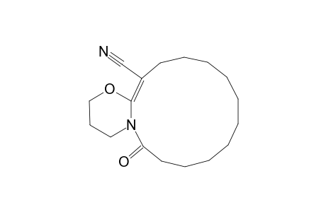 2-OXO-15-OXA-1-AZABICYCLO-[12.4.0]-OCTADEC-13-ENE-13-CARBONITRILE