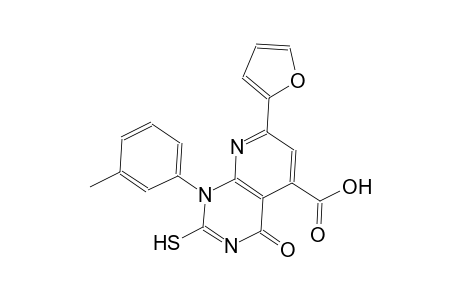pyrido[2,3-d]pyrimidine-5-carboxylic acid, 7-(2-furanyl)-1,4-dihydro-2-mercapto-1-(3-methylphenyl)-4-oxo-
