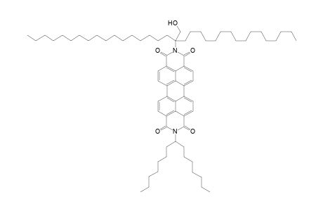 9-(1"'-Heptyloctyl)-2-[2'-hexadecyl-2'-(hydroxymethyl)octadecyl}-anthra[2,1,9-def : 6,5,10-d'e'f']disiquinoline-1,3,8,10-tetraone