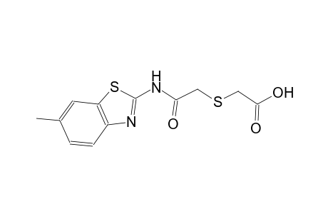 ({2-[(6-methyl-1,3-benzothiazol-2-yl)amino]-2-oxoethyl}sulfanyl)acetic acid