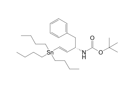 (1S,2E)-1-Benzyl-3-tributylstannyl-N-(t-butoxycarbonyl)-2-propenamine