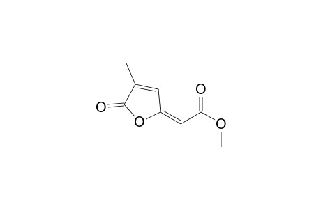 Acetic acid, (4-methyl-5-oxo-2(5H)-furanylidene)-, methyl ester, (E)-