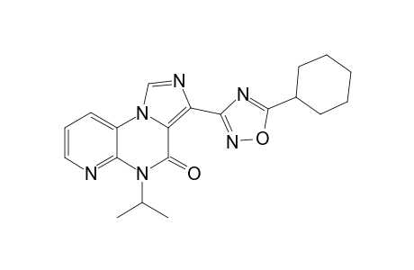 3-[5'-Cyclohexyl-1',2',4'-oxadiazol-3'-yl]-5-isopropylimidazo[1,5-a]pyrido[2,3-e]pyrazine-4(5H)-one