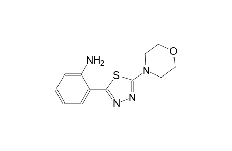 2-[5-(4-Morpholinyl)-1,3,4-thiadiazol-2-yl]aniline