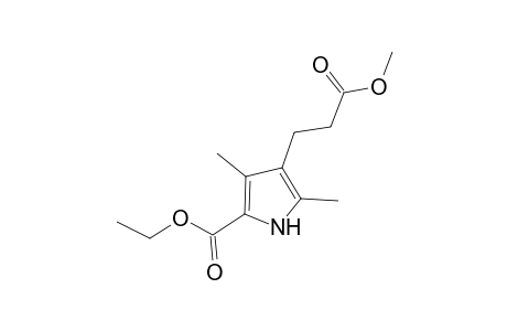 1H-Pyrrole-3-propanoic acid, 5-(ethoxycarbonyl)-2,4-dimethyl-, methyl ester