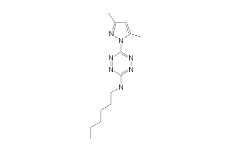 3-(3,5-DIMETHYLPYRAZOL-1-YL)-6-(HEXYLAMINO)-1,2,4,5-TETRAZINE
