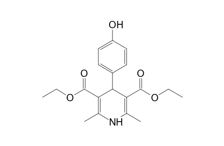 1,4-dihydro-2,6-dimethyl-4-(p-hydroxyphenyl)-3,5-pyridinedicarboxylic acid, diethyl ester