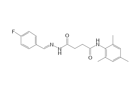 Butanedioic acid monoamide monohydrazide, N-(2,4,6-trimethylphenyl)-N''-(4-fluorobenzylideno)-